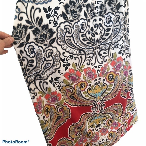 Soma navy multicolor patterned sleeveless maxi dress size XS - Picture 4 of 6